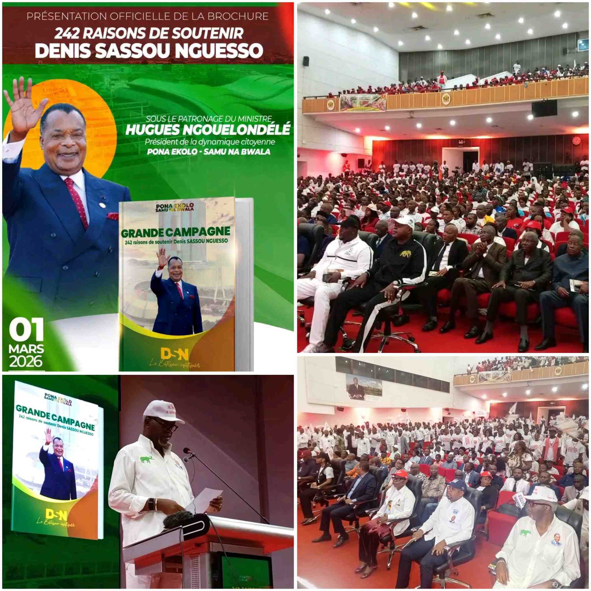242 raisons de soutenir Dénis Sassou Nguesso » : Une brochure présentée par Pona Ekolo Samu na Bwala