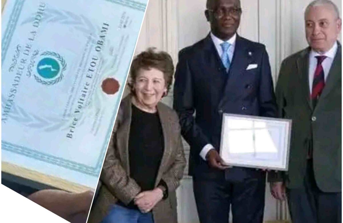 Brice Voltaire ETOU OBAMI : L’expert-comptable congolais propulsé Ambassadeur des droits de l’humanité