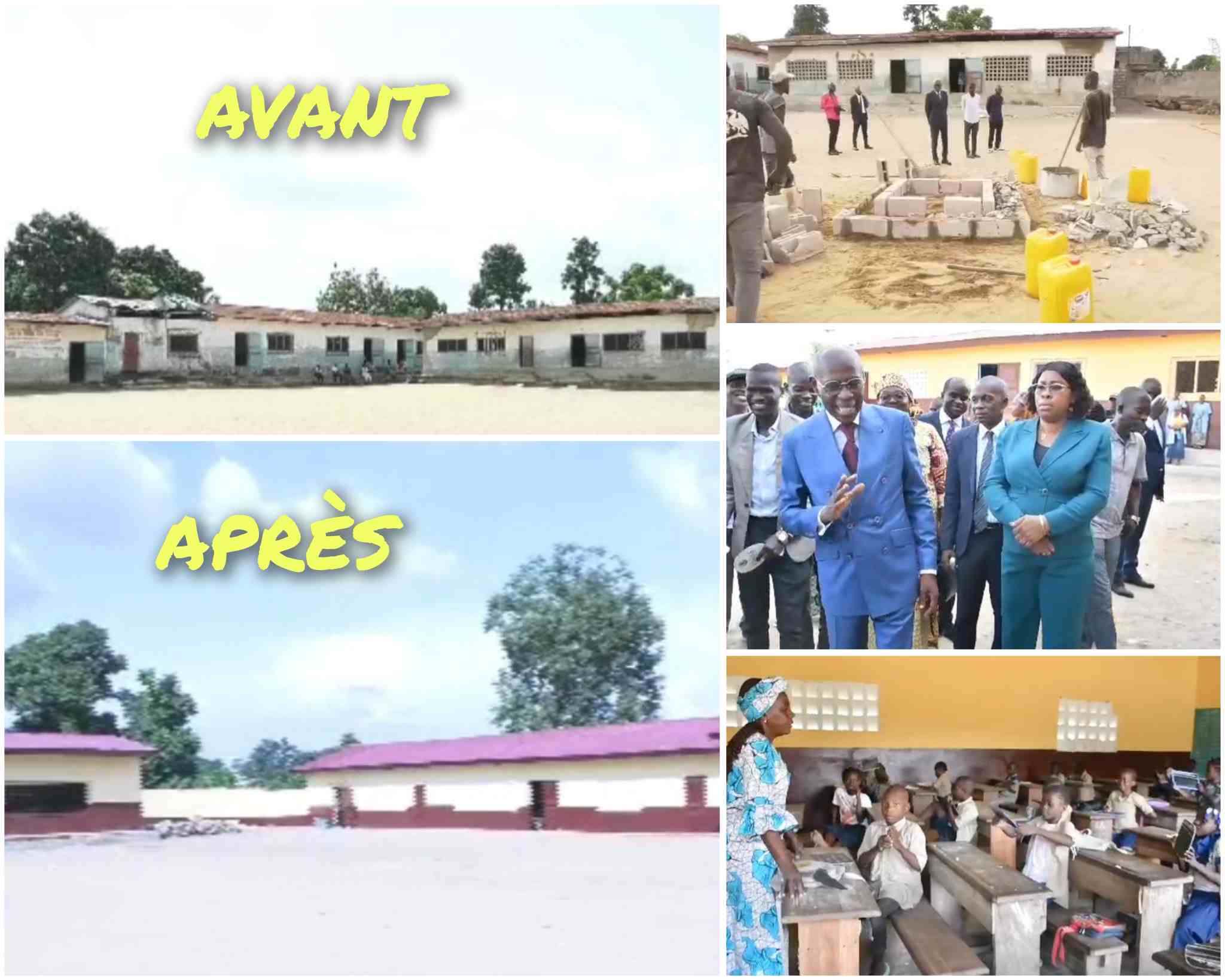 Mfilou/École Joseph Ngaliema : de la dégradation à la renaissance, un soulagement pour élèves et enseignants