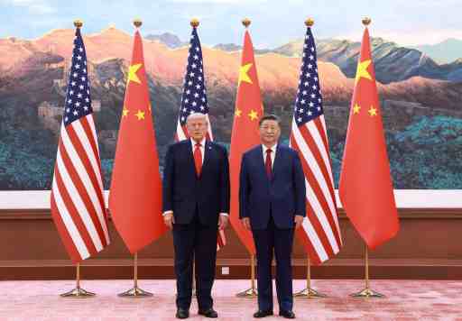 Xi Jinping s&rsquo;entretient avec Donald Trump à Beijing