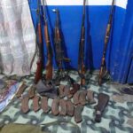 LÉSIO-LUNA : UN IMPORTANT STOCK D’ARMES ET 469 MUNITIONS SAISI CHEZ UN PRÉSUMÉ CHEF DE BRACONNIERS EN FUITE
