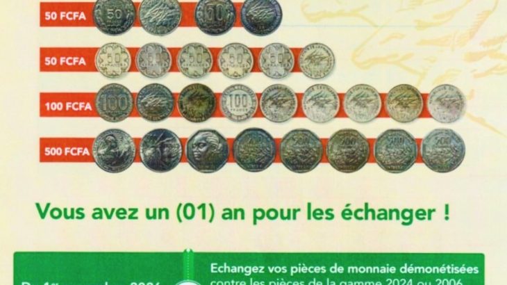 CEMAC : ANCIENNES PIÈCES DE FCFA, CALENDRIER ET MODALITÉS D’ÉCHANGE FIXÉS PAR LA BEAC